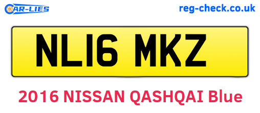 NL16MKZ are the vehicle registration plates.