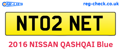 NT02NET are the vehicle registration plates.