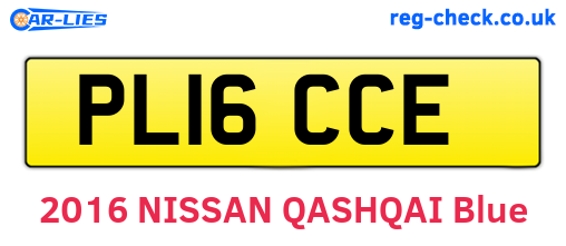 PL16CCE are the vehicle registration plates.