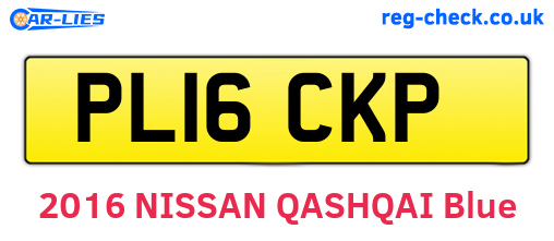 PL16CKP are the vehicle registration plates.