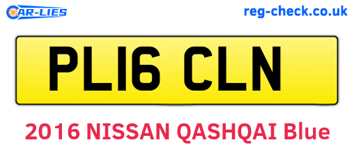 PL16CLN are the vehicle registration plates.
