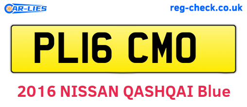 PL16CMO are the vehicle registration plates.