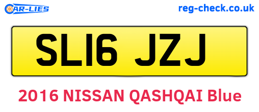 SL16JZJ are the vehicle registration plates.