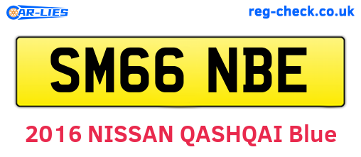 SM66NBE are the vehicle registration plates.