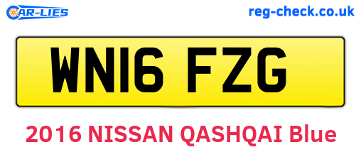 WN16FZG are the vehicle registration plates.