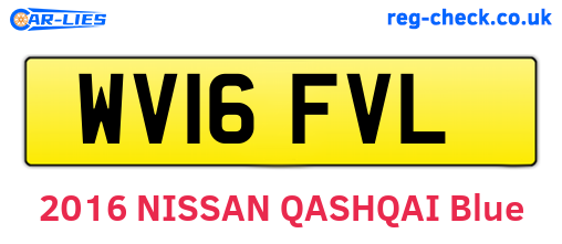 WV16FVL are the vehicle registration plates.