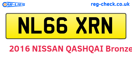 NL66XRN are the vehicle registration plates.