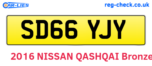 SD66YJY are the vehicle registration plates.