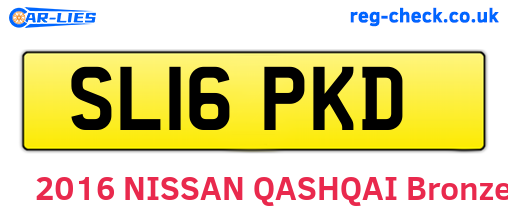 SL16PKD are the vehicle registration plates.