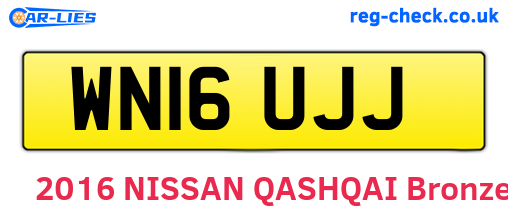 WN16UJJ are the vehicle registration plates.