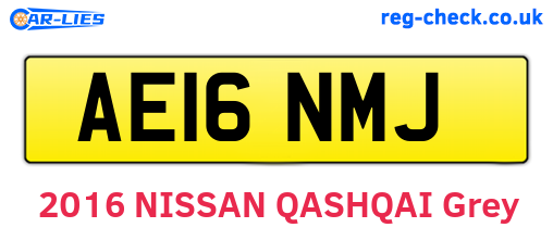 AE16NMJ are the vehicle registration plates.