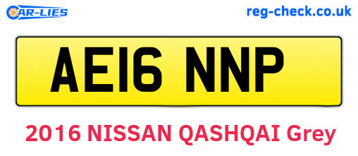 AE16NNP are the vehicle registration plates.