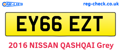 EY66EZT are the vehicle registration plates.