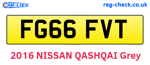 FG66FVT are the vehicle registration plates.