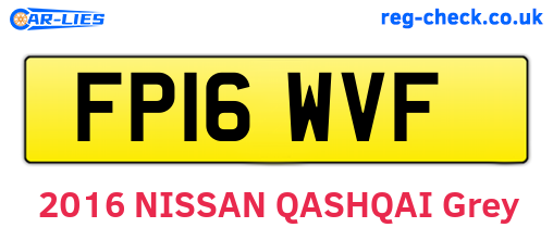 FP16WVF are the vehicle registration plates.