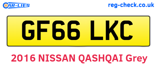 GF66LKC are the vehicle registration plates.