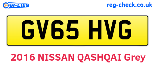 GV65HVG are the vehicle registration plates.