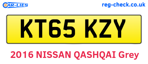 KT65KZY are the vehicle registration plates.