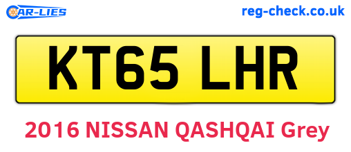 KT65LHR are the vehicle registration plates.