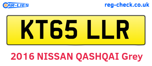 KT65LLR are the vehicle registration plates.