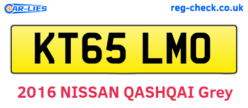 KT65LMO are the vehicle registration plates.
