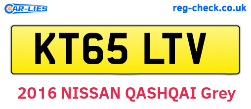 KT65LTV are the vehicle registration plates.