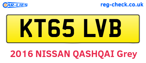 KT65LVB are the vehicle registration plates.