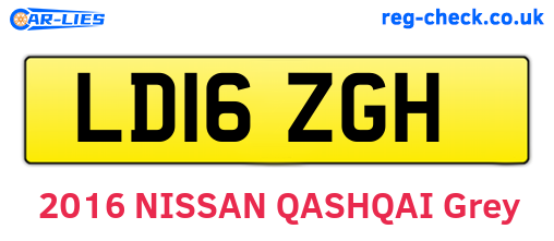LD16ZGH are the vehicle registration plates.