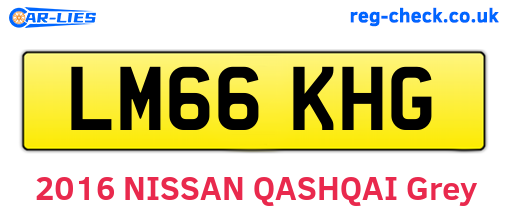 LM66KHG are the vehicle registration plates.