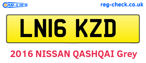 LN16KZD are the vehicle registration plates.