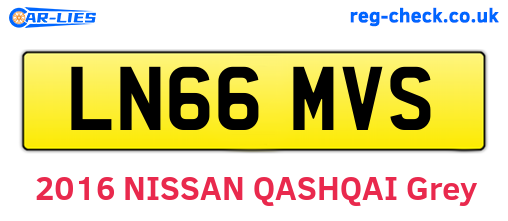 LN66MVS are the vehicle registration plates.