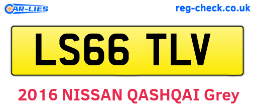 LS66TLV are the vehicle registration plates.