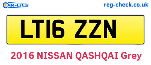 LT16ZZN are the vehicle registration plates.