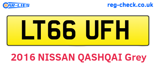 LT66UFH are the vehicle registration plates.