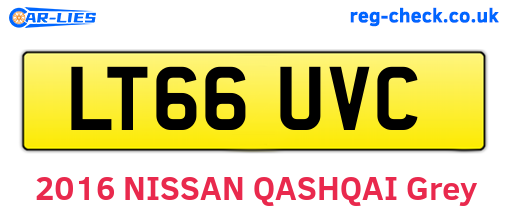 LT66UVC are the vehicle registration plates.