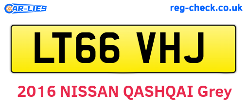 LT66VHJ are the vehicle registration plates.