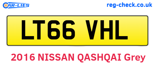 LT66VHL are the vehicle registration plates.