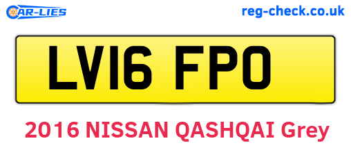 LV16FPO are the vehicle registration plates.