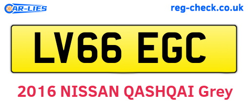 LV66EGC are the vehicle registration plates.