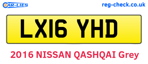 LX16YHD are the vehicle registration plates.