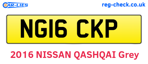 NG16CKP are the vehicle registration plates.