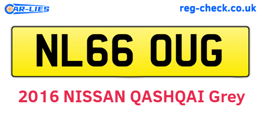 NL66OUG are the vehicle registration plates.