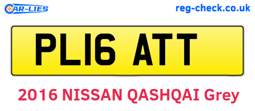 PL16ATT are the vehicle registration plates.