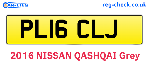PL16CLJ are the vehicle registration plates.