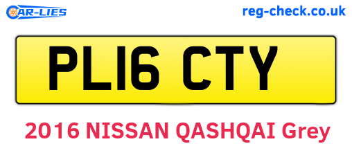 PL16CTY are the vehicle registration plates.