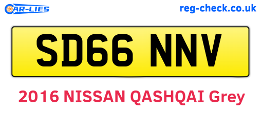 SD66NNV are the vehicle registration plates.