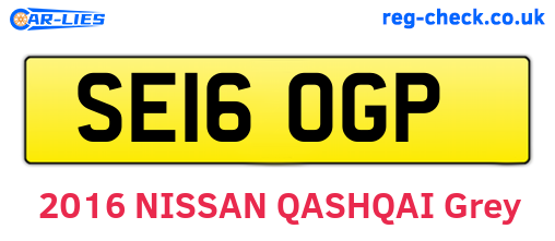 SE16OGP are the vehicle registration plates.