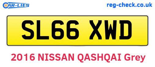SL66XWD are the vehicle registration plates.