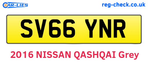 SV66YNR are the vehicle registration plates.