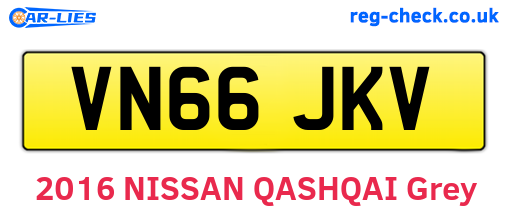 VN66JKV are the vehicle registration plates.